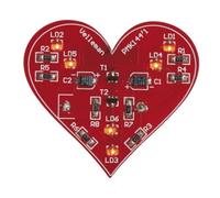 Whadda Kit de Soldadura, Bricolaje, corazón SMD SMD, Mini Love Gadget, San Valentín