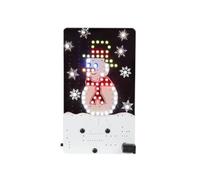 Whadda Kit de soldadura, bricolaje, muñeco de nieve animado, 69 LED, colorida decoración navideña