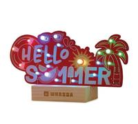 Whadda Kit de Soldadura, Tarjeta de Circuito Impreso XL, Hello Summer Slogan, con Soporte, Kit de construcción CTIM Educativo y Creativo