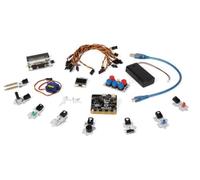 Whadda Micro:bit® Tinker Kit, Set Educativo para desarrollar Habilidades de programación y electrónica, con Micro:bit® V2, Varias Placas de sensores Plug & Play, servomotor, módulos PIR y OLED, Cable