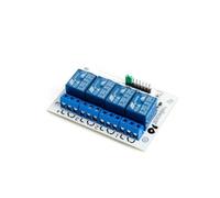 Whadda Módulo de retransmisión de 4 canales, control de microcontrolador directo, entradas opto aisladas