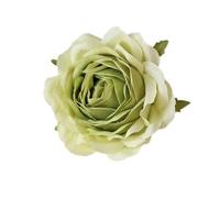 Whakano 15 unidades de rosas artificiales, flores artificiales, diámetro de 9 cm, para San Valentín, día de la madre, boda, fiesta, decoración del hogar, color verde