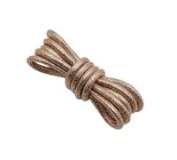 Whakano 2 pares de cordones redondos brillantes de 4,5 mm, para hombre y mujer, resistentes al desgarro, cordones de repuesto para zapatos de trabajo, botas, trekking, zapatillas deportivas, Oro Rosa,