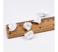 Whakano 200 mini flores artificiales de 1,5 cm, rosas de satén para manualidades, aplicaciones de flores, rosas decorativas, pequeñas cabezas de rosas para San Valentín, día de la madre, boda, fiesta,