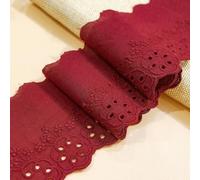 Whakano Cinta de encaje vintage de 15 yardas, 7,5 cm de ancho, diseño de flores, borde de encaje, cinta decorativa, cinta decorativa para decoración de mesa, boda, costura, artesanía, ropa,