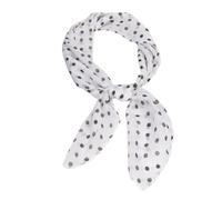 Whakano Elegante pañuelo de seda para mujer, 65 x 65 cm, pañuelo de cuello de gasa, pañuelo, pañuelo, bufandas cuadradas, bufanda pequeña y cuadrada de seda, regalo para mujer, Blanco, Talla única