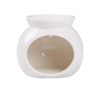 Whakano Lámpara aromática para aceites esenciales, lámpara de aroma de cerámica, elegante lámpara aromática, vela de té para cera aromática y lámpara de aceite aromático, quemador de aroma para