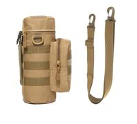 Whakano Molle - Portabotellas de agua para Stanley Cup, bolsa militar para botella de agua, mochila con correa ajustable para el hombro, para exteriores, senderismo, bicicleta, correr, camping, caqui