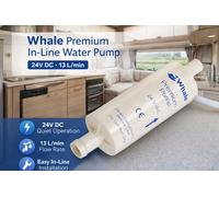 Whale Bomba De Agua En Línea Premium GP1394 24V CC 13L/min