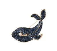Whale Fish Brooches Women Dolphin Animal Party Casual Brooch Pins
