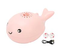 Whale Floating Ball Cartoon Style USB Charge Safe Durable for Kids (Pink)