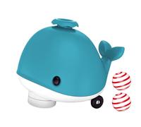 Whale Floating Ball, Cute Whale Electric Floating Ball Toy, Flexible Wheels & Music Function, Interactive Blowing Game for Gats and Kittens with Cooling Fan