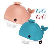 Whale Floating Ball - Keeps Cats Entertained With Music And Fan | Electric Floating Ball Toy + Flexible Wheels Cooling Fan | For 14.3x10.3x12cm ABS 320g Cats Balancing Blowing Games Supplies Endless