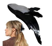Whale Hair Claw Clips for Thick Hair - Large Claw Clips for Women & Girls - Strong Hold Hair Clamps for Long, Curly, or Fine Hair - Cute & Stylish Hair Accessories for Parties, Work, Casual Wear - Du