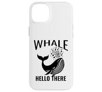 Whale Hello There Sea or Ocean Cruise Juego de palabras de observación de ballenas Carcasa para iPhone 14 Plus