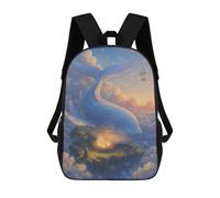 Whale in The Sky with Islands Guarding Glowing Nest Eggs Mochilas Para Niños Y Estudiantes, Mochilas Escolares Impresas En 3D, Mochilas Para Estudiantes De Primaria Y Secundaria Para Niños Y Niñas 17i