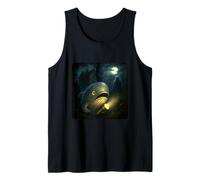 Whale Scary Horror Night Linterna Halloween Fantasma Camiseta sin Mangas