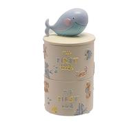 Whale Seaside Tooth and Curl Box Baby Bautizo Regalo Regalo Regalo