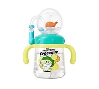Whale Spray Water Bottle, Drinking Cup, Sippy Cups 300ml, Leak Proof Spray, Versatile Use 13.7x17.2cm, Colorful Creative Toddler Cups for Kids, Boys, Girls