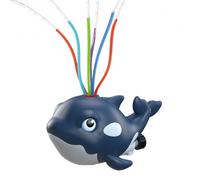 Whale Sprinkler, Cartoon Rotating Water, Outdoor Water Toys, Backyard Yard Garden Patio Park, Spring Play Activities Games, Birthday Party Adventure, Blue Marine Animal Shape