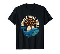Whale Well Funny Halloween Bat Spout Animal Juego de Palabras Camiseta gráfica económica
