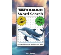 Whale Word Search Puzzle Book: Word Searches with Easy to Read Print about Whales, Orca, Oceans and More | 6x9 inches, 110 pages | 50+ Puzzles…Gifts for Vacations, Holidays, and Free Times