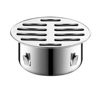 whalebee Cubierta De Rejilla Redonda Drenaje De Piso De Acero Inoxidable 75mm 110mm 160mm 200mm Cubierta De Drenaje Antibloqueo Para Tubo De Lluvia, Patio, Jardín, Balcón(50mm)