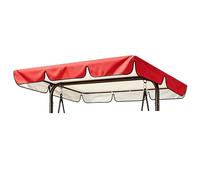 whalebee Toldo solar para columpios de Exterior Protección UV 142×120cm 190×132cm toldo de Repuesto para columpio de jardín, 210D TejidoOxford Impermeable Resistente(Red,142x120x18cm)