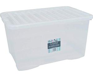 'Wham 14025 "Crystal caja con tapa - 60 l - 60 x 40 x 33 cm - Transparente