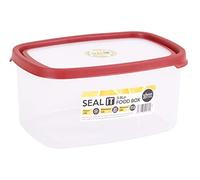 Wham Caja de almacenaje, Polipropileno, Transparente/Rojo, 3.8L