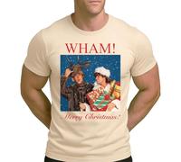 Wham! - Merry Christmas - Camiseta navideña para hombre, naturaleza, M