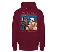 Wham! - Merry Christmas - Sudadera con capucha para Navidad, color azul marino, talla M