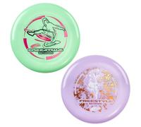 Wham-O Frisbee Freestyle Disc 160g, 26.67cm, Durable y Flexible PE para Playa al Aire Libre, Diversión en Familia -2 Pack