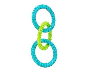 Wham-O Pets Jazwares Chewla-Hoop - Cadena de remolcador de 3 Anillos, Juguete para Perros Tug-of-War