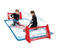 Wham-O Slip N Slide Set de Hockey de Agua para Rodillas para Jardín, Incluye 2 Porterías Inflables, 2 Palos, 1 Disco Inflable