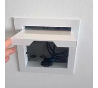 WhamtL Trampilla Pladur Tapa de Orificio de Servicio de Ducha con Apertura por Presión, Válvula de Agua Oculta, Tapa de Sifón para Baño, Panel de Acceso para Puerta de Yeso(White,200x250mm(8x10in))