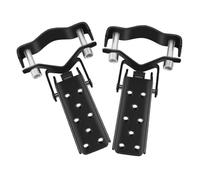 WHAMVOX 1 Par de Pedales Plegables de Acero Negro para Asiento Trasero de Bicicleta Estribos Traseros Antideslizantes Aplicables para Bicicletas de Montaña Carretera y BMX Reposapiés