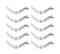 WHAMVOX 10 Piezas Clips de Resorte para Reparación de Paraguas y Accesorios Camping Tienda, Acero Niquelado Resistente y No se Oxida, 6mm para Tubo Sólido y Hueco