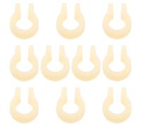 WHAMVOX 10 Unidades Arandelas para Bisagras de Puerta de Congelador y Refrigerador, Plástico Beige, Tamaño 1.80x1.40x0.50cm, Mejora el Rendimiento y Suavidad en Mantenimiento Diario