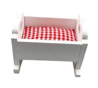 WHAMVOX 12, Mueble en Miniatura para Casa de Muñecas, Accesorio Juguete, Cama Pequeña Decorativa para Muñecos, Adorno Realista para Casa Miniature