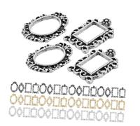 WHAMVOX 120 Piezas Mini Picture Frames Retro Vintage Alloy Miniature Gallery Frames For Dollhouse DIY Craft Accessories Festival Decoration