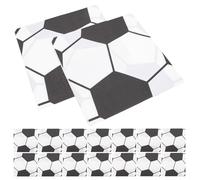 WHAMVOX 120 piezas Servilletas de Fútbol Desechables Unidades con Impresión Temática para Fiestas de Cumpleaños y Eventos Deportivos Servilletas de Papel Absorbentes para Decoración de