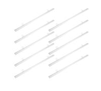 WHAMVOX 15 Piezas Barra de Pvc Transparente para Colgar Carteles con Gancho Adhesivo, 30x3.3x0.8 Cm, Riel Ajustable para Exhibiciones en Ferias y Señalización en Centros Comerciales