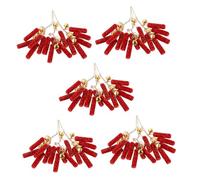 WHAMVOX 15 Piezas Miniaturas Decoraciones Año para Casa Muñecas Colgantes Suaves Accesorios DIY Chino Festivo Ornamentación Oriental