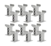 WHAMVOX 15 Piezas Soportes Plásticos para Puentes de Tren de Elevadores de Vía Multiliveles para Accesorios de Trenes de Juguete Compatibles Principales Marcas Diseño Resistente y Estable