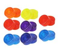 WHAMVOX 16piezas Toppers de Pedal para Guitarra Antideslizantes y Coloridos Tapas de Efecto de Guitarra para Proteger los Pies del Efector Conciertos Varios estilos