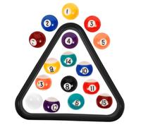 WHAMVOX 17 Piezas Bolas de Billar Mini para Triángulo Compacto para Entrenamiento y Práctica Mesas Pequeñas Diseño Portátil y Versátil para Casa y Escuela