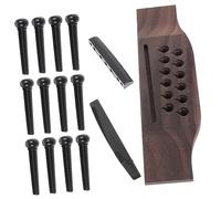 WHAMVOX 1juego Puente De Guitarra Acústica Pasadores y Cejuela Reemplazo Fácil y Rápido Accesorios Profesionales Para Mejorar Tu Rendimiento Musical