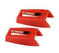 WHAMVOX 1Par Aguja de Gramófono Vintage Roja de Reemplazo para Tocadiscos Accesorios de Instalación para Voz