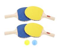 WHAMVOX 2 Juegos Tenis de Mesa para de Goma y y Portátil para Entrenamiento y Desarrollo de Habilidades Equipo de Deporte Infantil